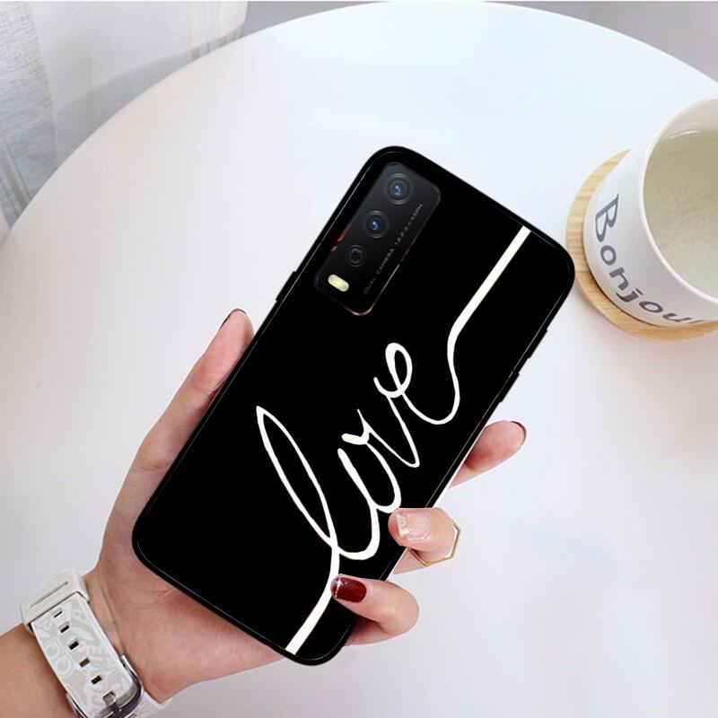 I Love You Pink Heart Phone Case for VIVO Y31 Y21 Y70 Y21S Y20 Y72 1907 Y12 Y11S Y53S Y33S Y55 Y76 Y51 Y15S Y01