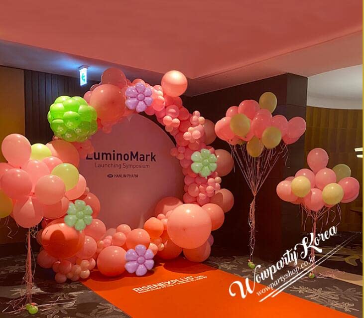 Flower Film Balloons, Daisy Balloons, Flower, Macaron Colors (5 Colors), Set of 10