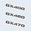 Glossy Black 3D ABS Letters Number GX400 GX460 GX470 Emblem For Lexus Car Trunk Logo Sticker Badge Accessories