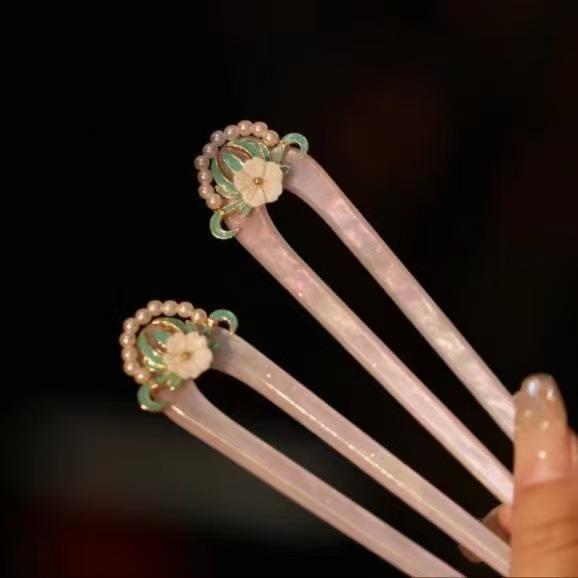 Ming & Song Style Women's Modern Acetate Hairpin - Hanfu Hair Accessories for Daily Wear