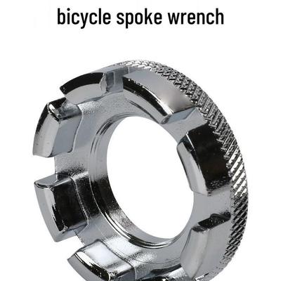 Authentic Chrome-Molybdenum Steel 8-Hole Mountain Bike Spoke Wrench for Wheel Adjustment