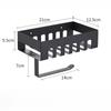 Toilet tissue holder, no punching roll paper box, toilet paper wall mounted storage rack, roll paper holder