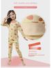 Kids' Thermal Fleece Pajama Set: Round Neck, Thickened for Winter, Unisex Design