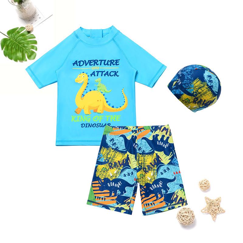 

Детский купальник с коротким рукавом - Пляжная одежда в европейском и американском стиле с защитой от солнца 160 (Height 150cm, Weight up to 38kg)