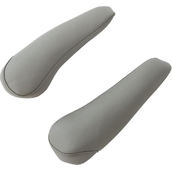 FZJDSD 2 Stück Graue Leder-Sitz-Armlehnenabdeckung Kompatibel mit Toyota Sienna 2004 2005 2006 2007 2008 2009 2010