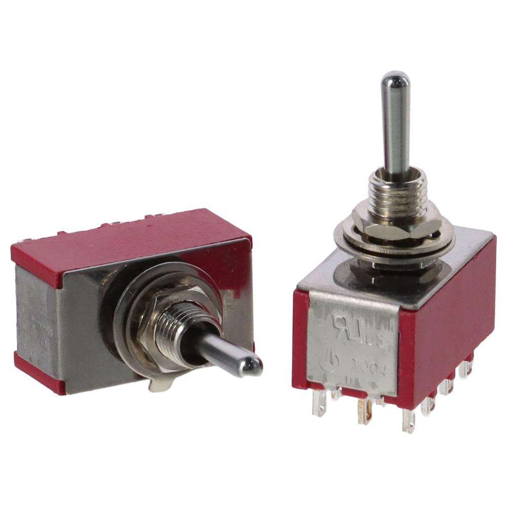 2Pcs 3 Position 12 Pins Mini Toggle Switch Car Boat Switches  Small Electronic Equipment