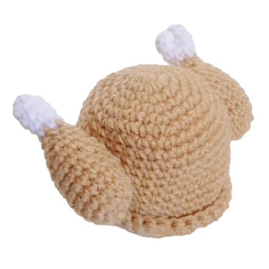 

Шапка-куриная ножка, высокоэластичная трикотажная ветрозащитная термошапка для зимнего веселья, Хэллоуина, Дня благодарения, Рождества, походов, путешествий, кепка L B