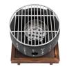 Japanese Style Grill Mini Portable Japanese BBQ Grill Round Food Charcoal Stove Household Barbecue Tool S