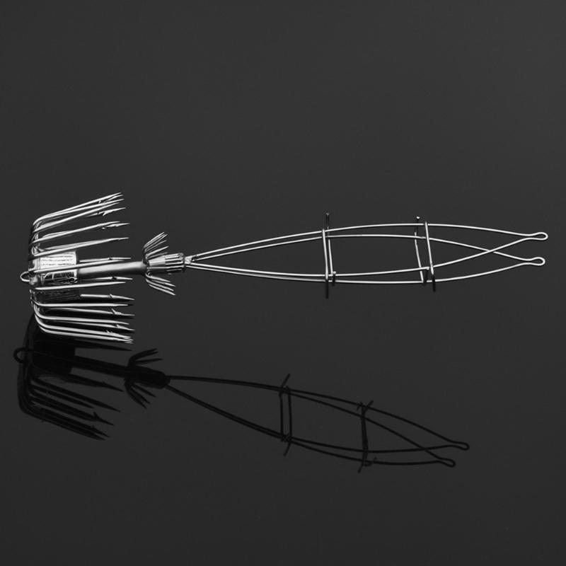 Double Umbrellas Jigs Hook Fishing Tackle Two Layer Squid Hook 22/24/26 Claw Sharply Fish Hook Fishing Accessories