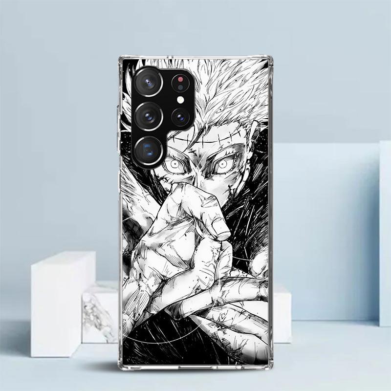 Kaisen J-Jujutsu Gojo Satoru Phone Case For Samsung Galaxy S24 S25 Edge S26 Ultra S22 S23 Plus S21 + S20 FE Soft TPU Back Cover