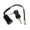 Motorcycle Key Set ATV 50/70/90/110/150/250cc Universal Motorcycle Cart Ignition Switch 4 Pin Wire On/Off