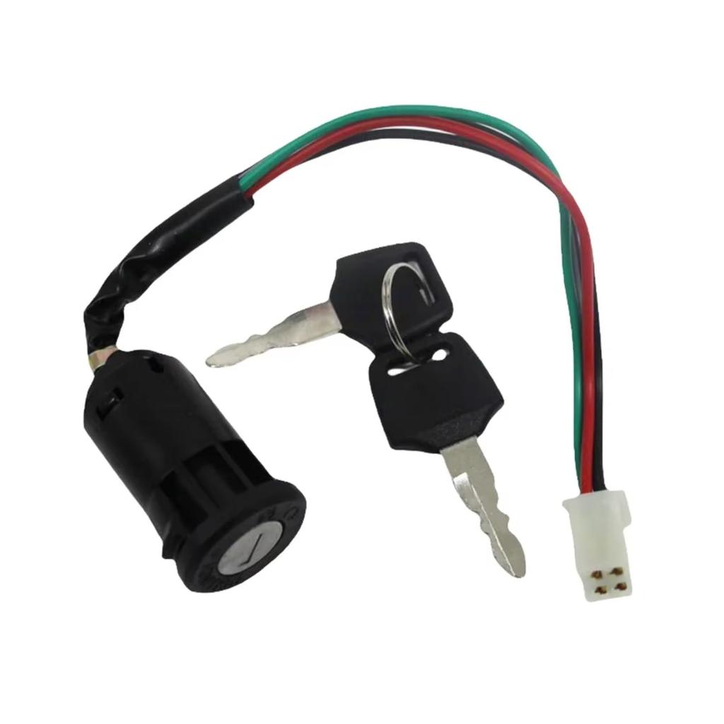 Motorcycle Key Set ATV 50/70/90/110/150/250cc Universal Motorcycle Cart Ignition Switch 4 Pin Wire On/Off