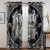 Pirate Couple Sexy Skeleton Beauty Punk Black Shading Bedroom Kitchen Winodw Curtains Set for Living Room 2 Pieces Free Shiping