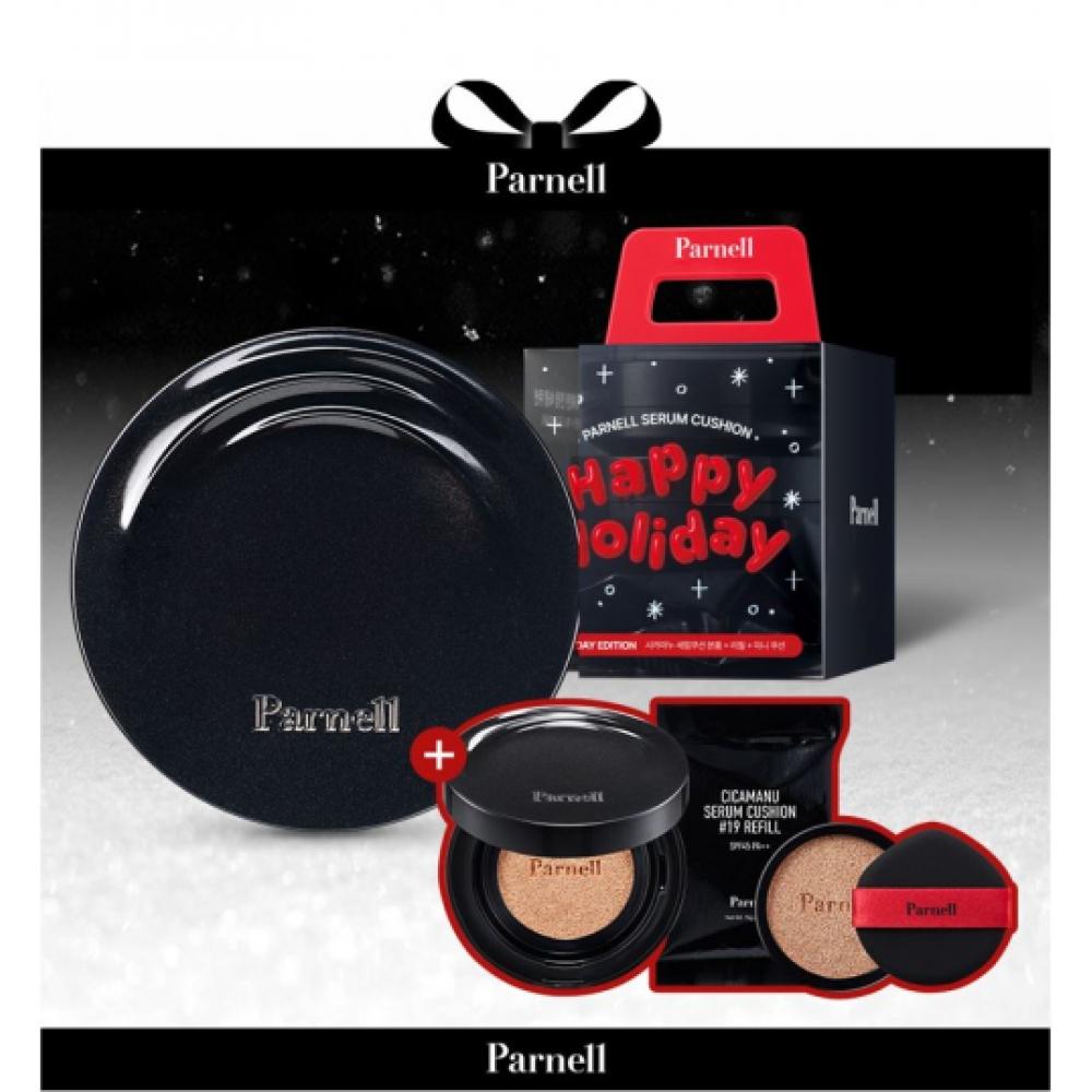 Parnell [holiday Edition] Shikamanu Serum Cushion Original Item+refill+mini Cushion Special Set No. 19 Special Set