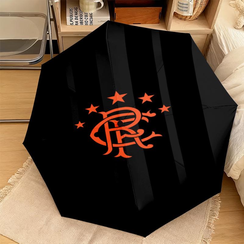 1PC Rangers Fc Crest Automatic Umbrella - Suitable Travel Outdoor Portable Umbrella Birthday Gift Daily Essentials