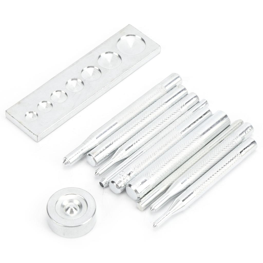 Snap Fastener Installation Tool Hand Press Die Punch Press Set DIY Leather Craft