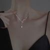 S925 Sterling Silver Big Dipper Necklace Ins Light Luxury Cold Wind Niche Sweater Chain Valentine's Day Gift