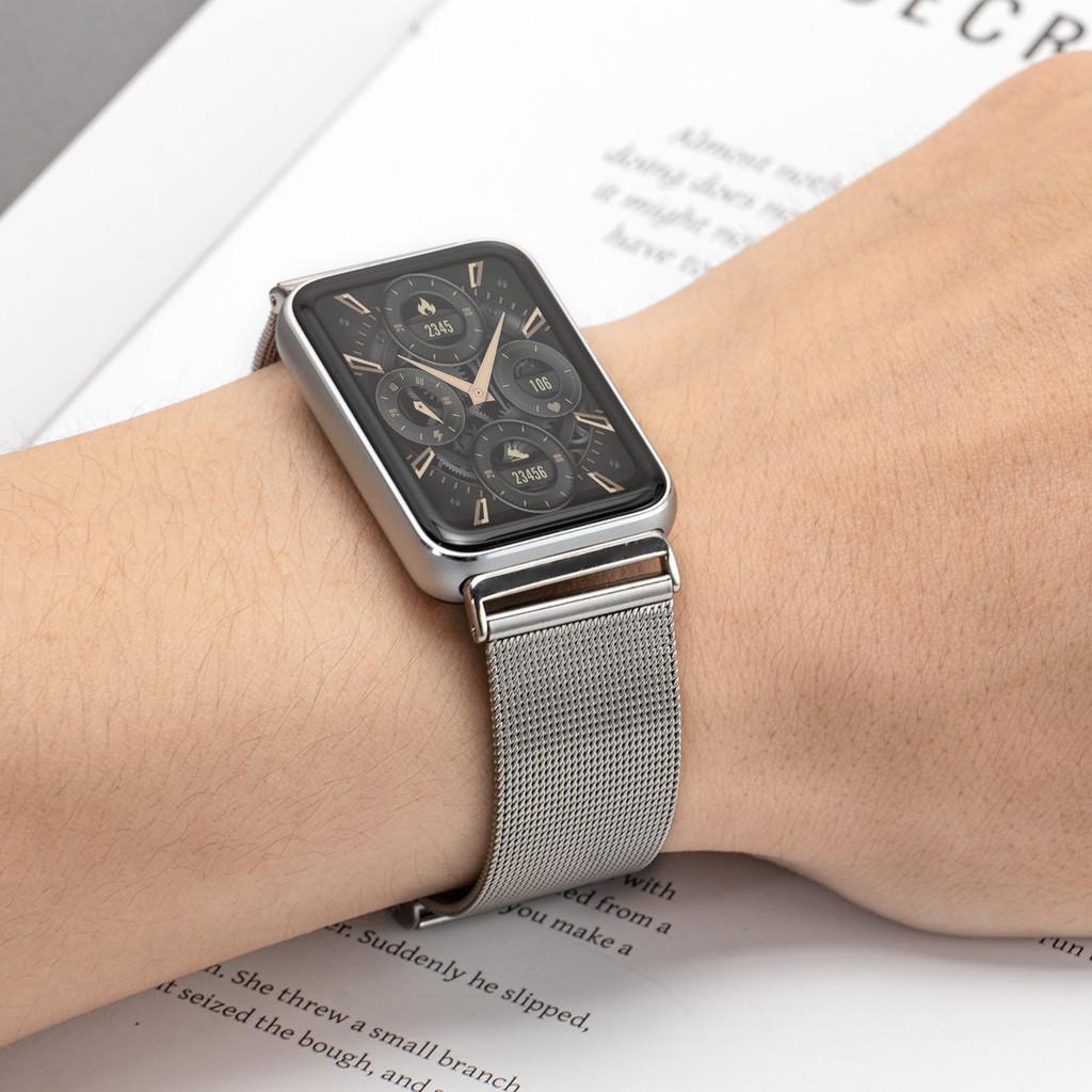 Metal Mesh Stainless Steel Strap for Samsung Galaxy Fit 3 Smartwatch Replacement Bracelet for Samsung Galaxy Fit 3 Watchband