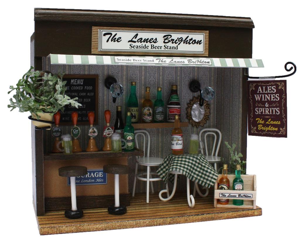 Billy Handmade Dollhouse Kit Corner Shop Kit Seaside Beer Stand 8788