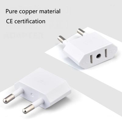 Amerikanisches China-zu-EU-Europa-Reise-Netzteil, 2-poliger US-zu-EU-Stecker-Adapter