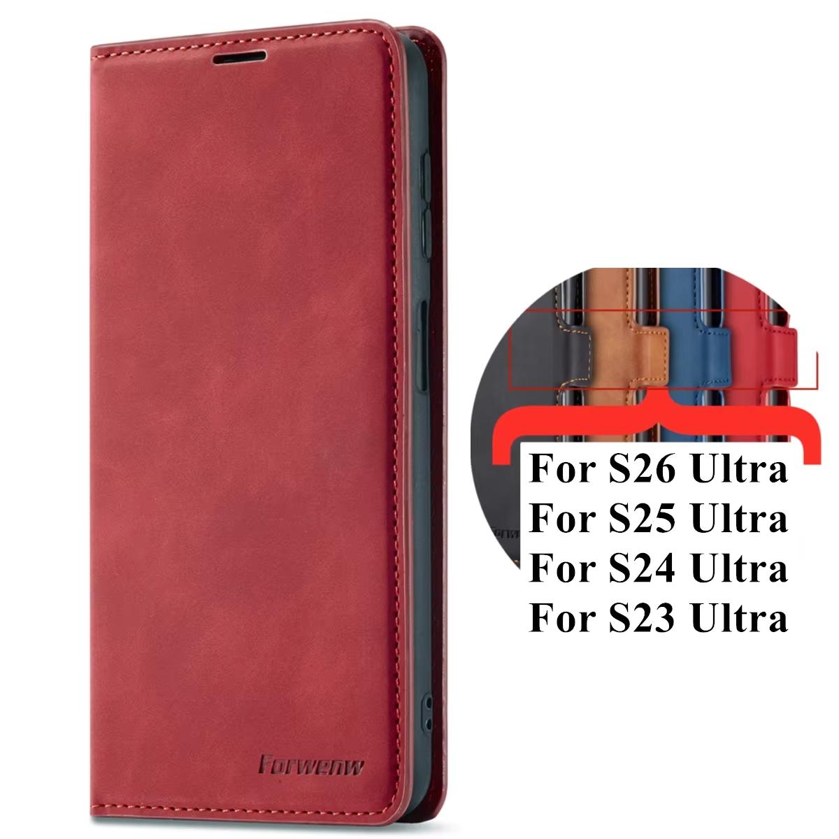 

Кожаный чехол-книжка для Samsung Galaxy S26 S25 S24 Ultra S23 FE Plus A17 A57 A16 A36 A56 A15 A25 A35 A55 A14 A34 A54 Обложка-кошелек Galaxy S25 FE