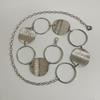 Fashionable Metal Round Disc Splicing Women'S Waist Chain Dress Decoration Body Chain Jewelry Accessories