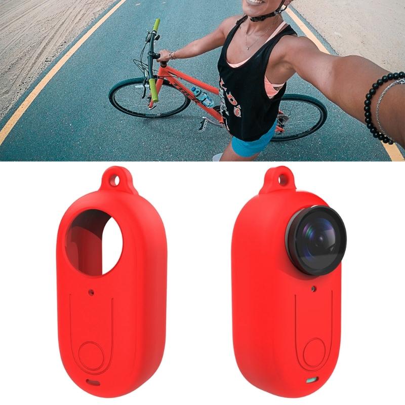 Protective Cover Sleeve Shock-proof Silicone Lens Case Washable & Water-proof Casing Skin for 360 GO 3 Action Camera