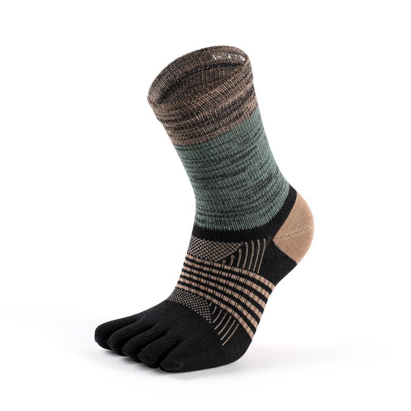 MEIKAN Unisex Baumwollsocken mit geteilter Zehe, mittelhoch, für Radfahren & Laufen