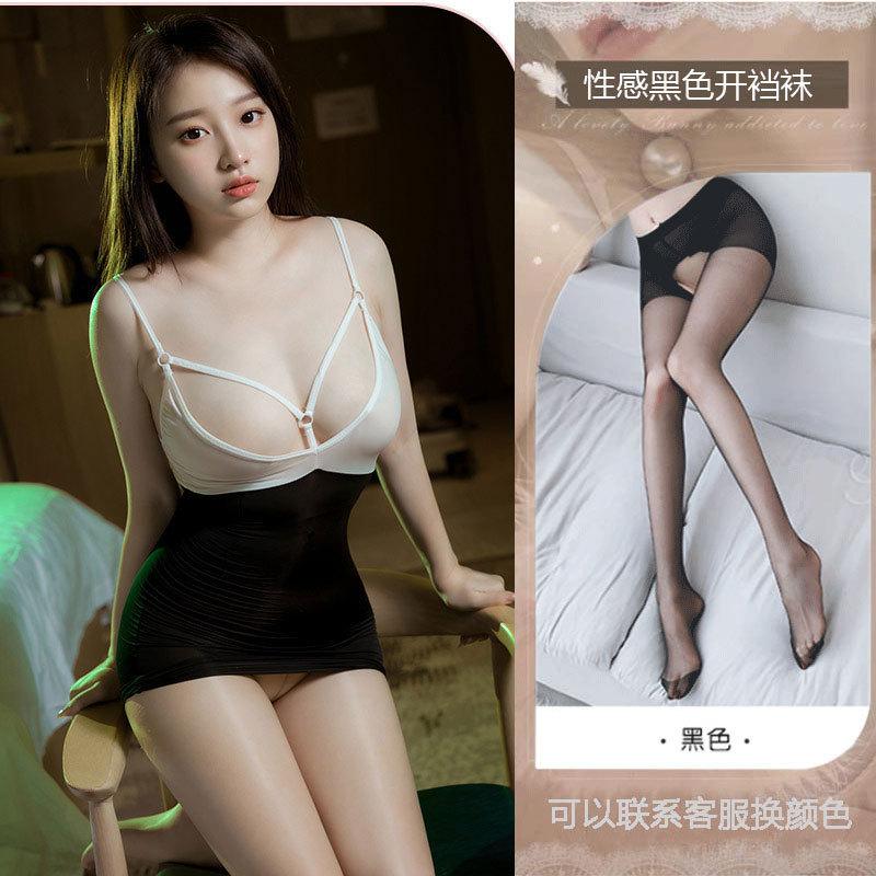 Sex one-piece clothes are convenient to take off, bed perspective clothes, sexy underwear, sex pajamas, milk leakage exposure clothes, open file.