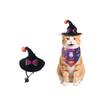 Pet Halloween Costume Hat and Bandana Set for Cats and Dogs