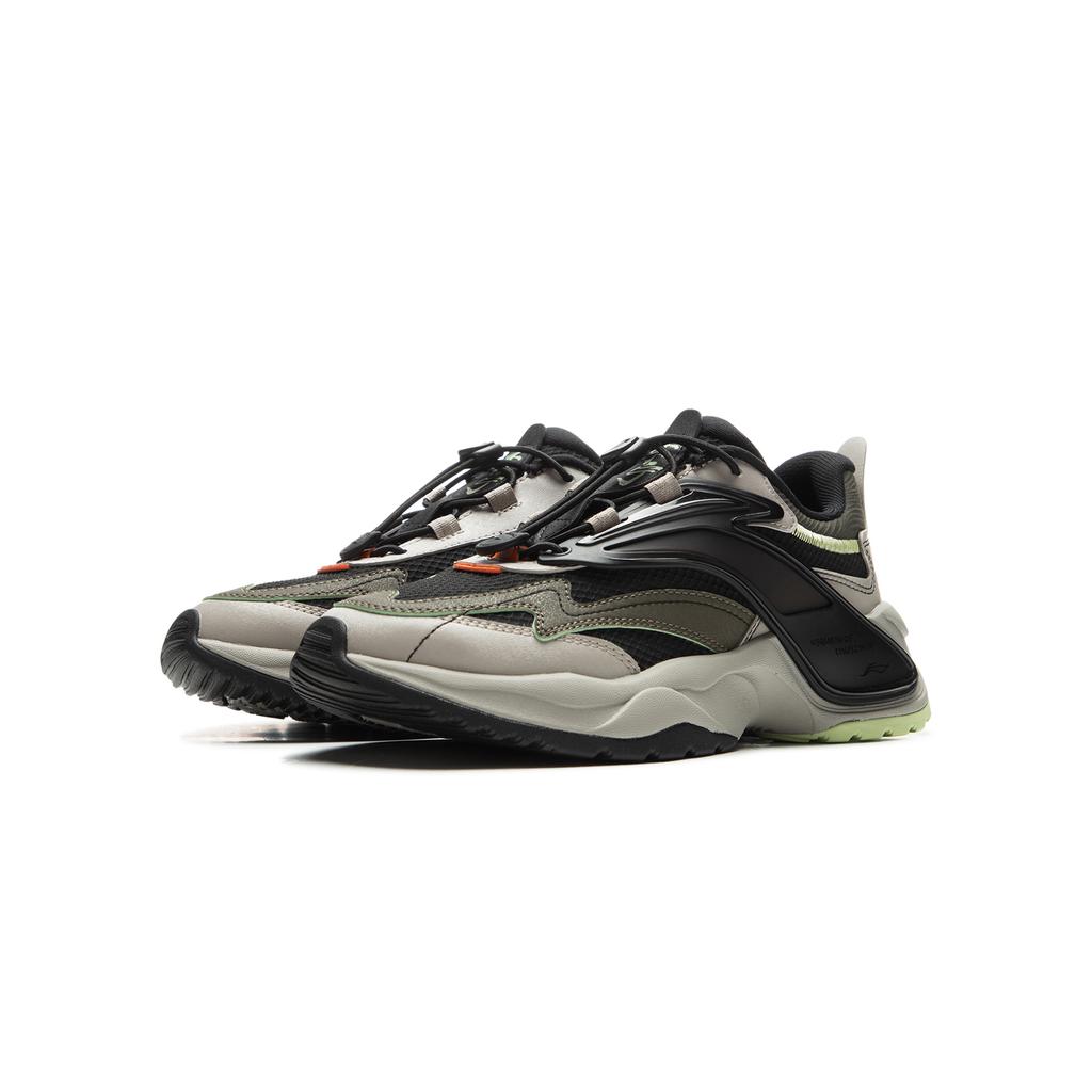 Li Ning Kids Comfortable Durable Low Top Casual Shoes Kids sneaker Black YKCU188-5