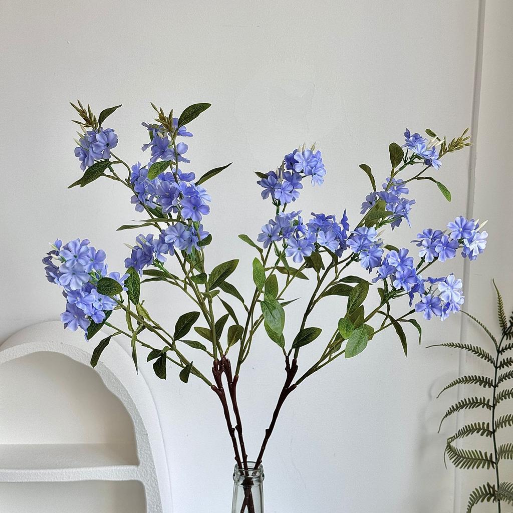 Long branch snow orchid simulation flower hydrangea fake bouquet simple home living room decoration ornament photo props