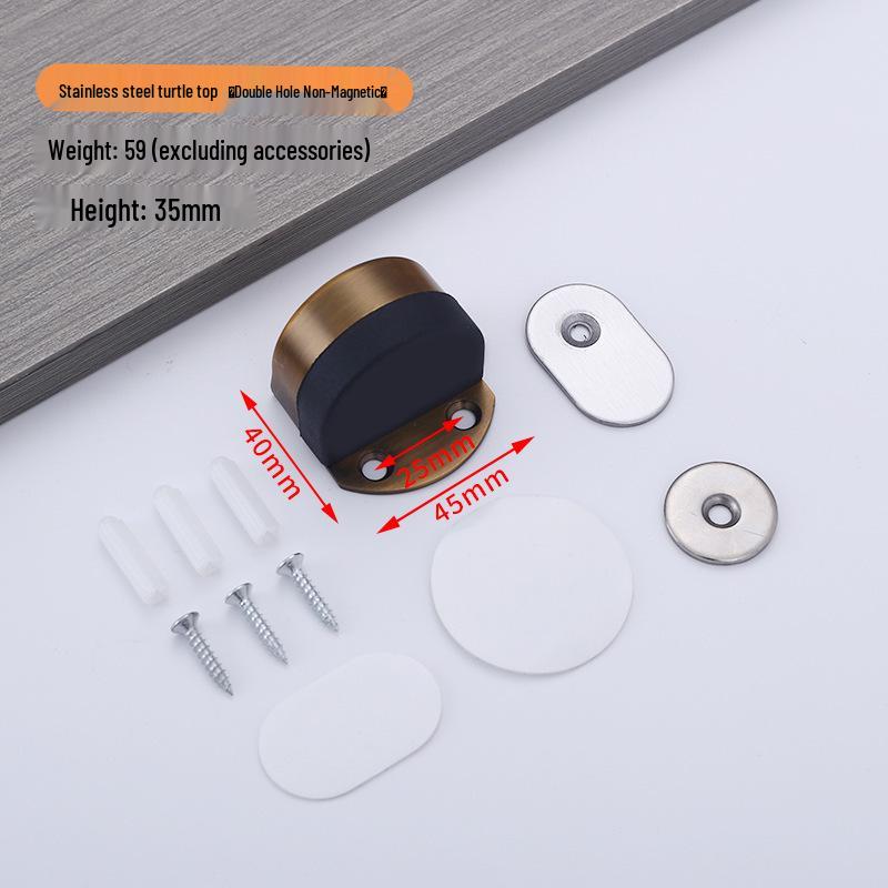 Stainless Steel Punch-Free Door Stopper Buffer Limiter Bumper Plug