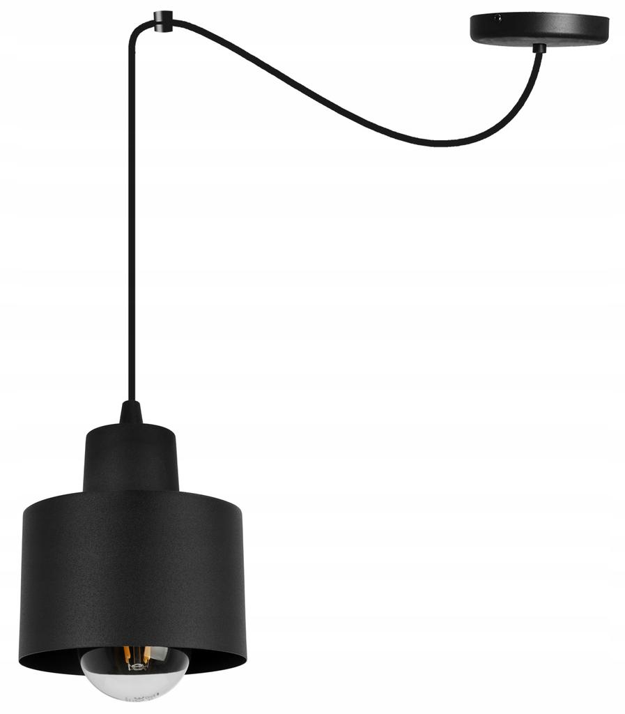 MODERN TAKLAMPA SVART LED-LAMPA