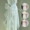 Modern Chemical Fiber Curtain Strap Organza Lace Bow Belt  White Curtain Holder Curtains Decorative Accessories
