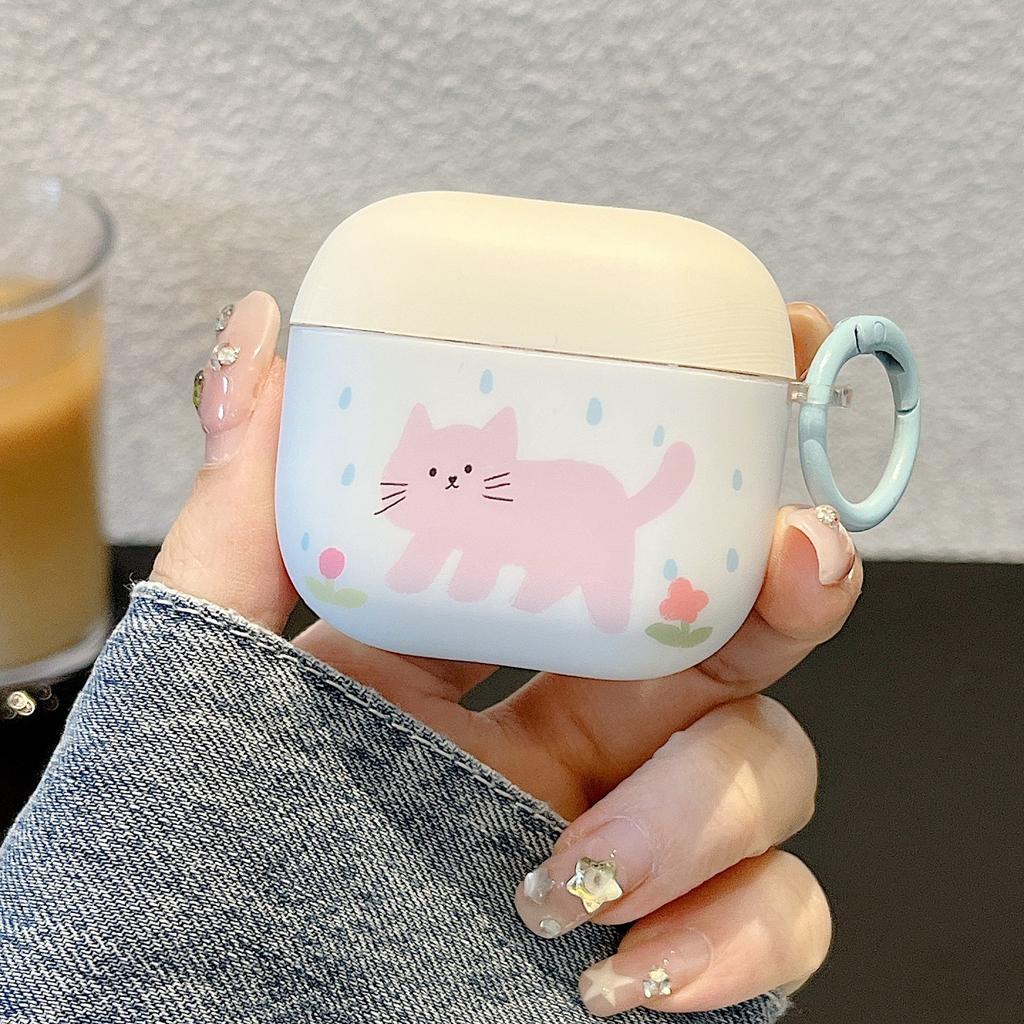 Raindrop pink kitten suitable for AirPods 1 protective case Apple 1/1 generation Airpodspro1 earphone case cute