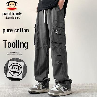 Men's Cotton Loose Straight Cargo Pants