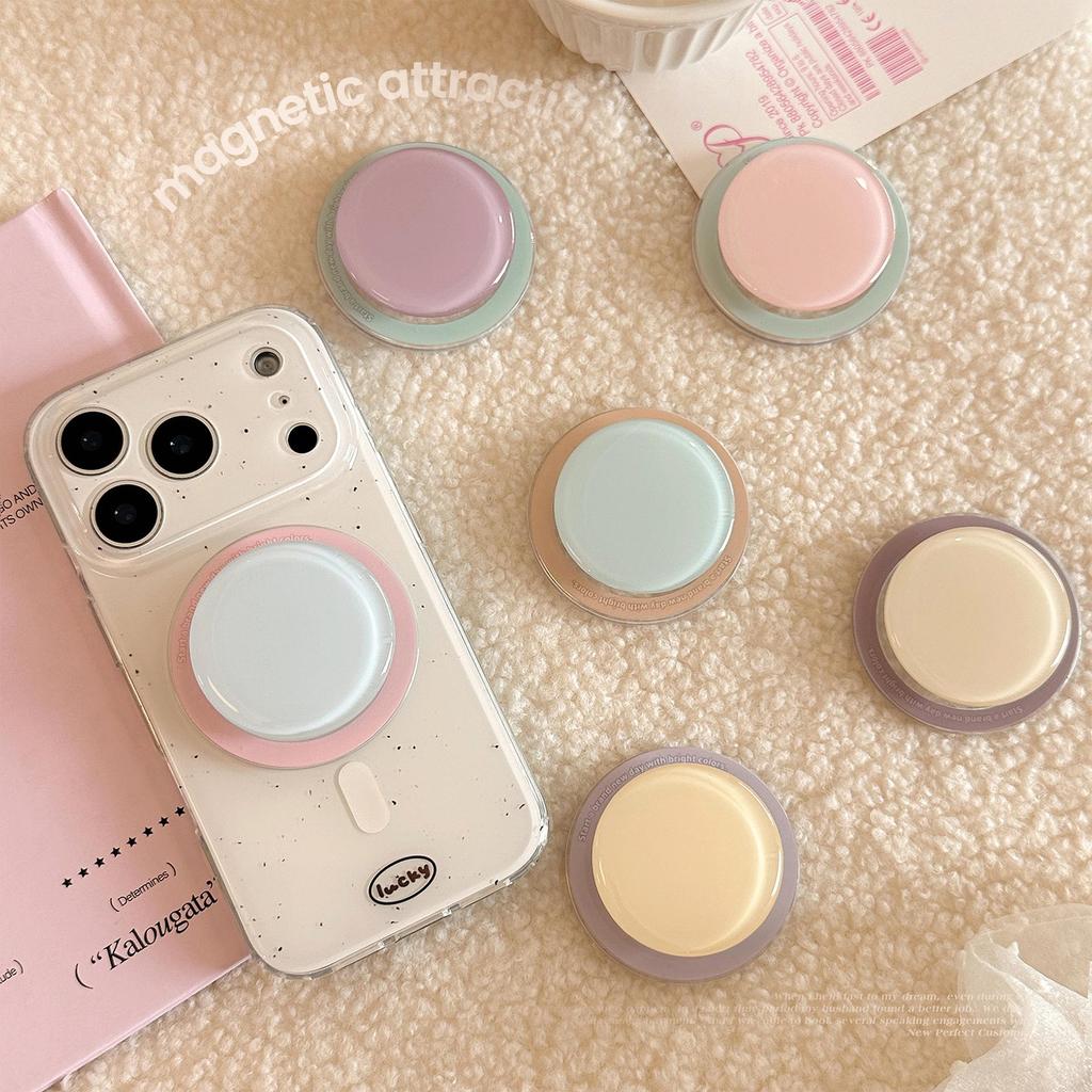 Korean Style Colorful MagSafe-Compatible Magnetic Retractable Airbag Holder