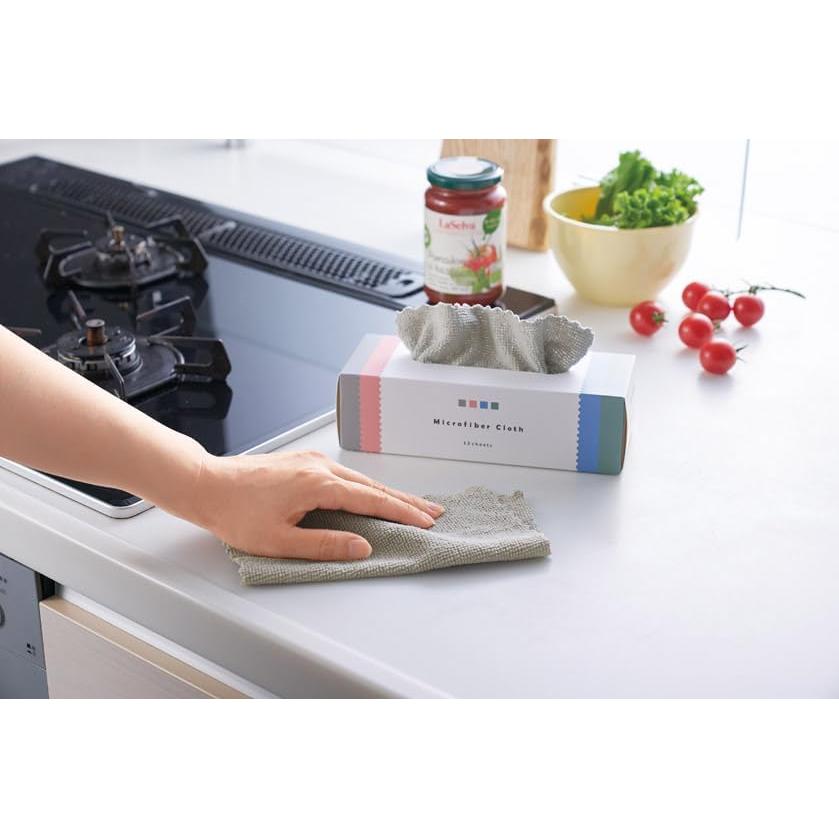Set of 20, 12 tissue-like cleaning cloths, cleaning goods, microfiber, small gifts, prizes, events, novelties, gifts, souvenirs, housework