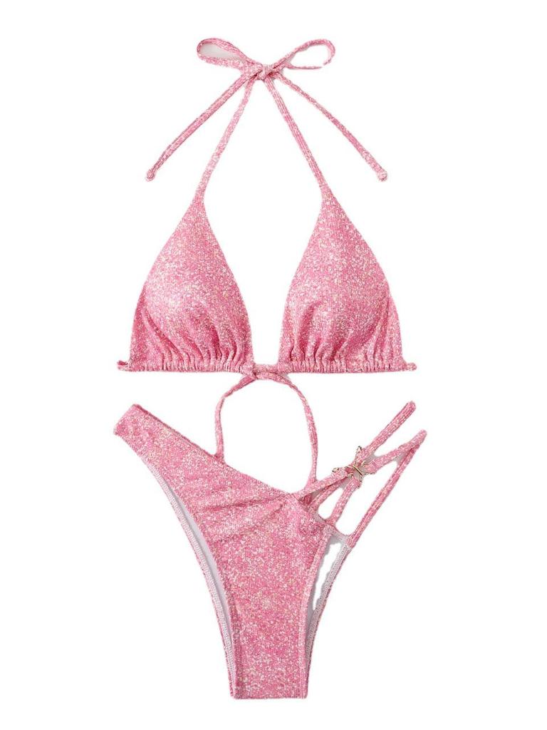 New Hot Pink European & American Style Bikini Swimsuit