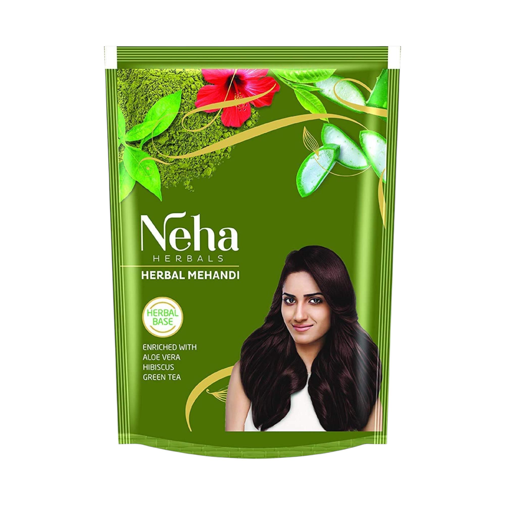 

Neha Herbals Base Mehandi Hair Color Powder 500 g Natural Henna Dye Pack Of 1 For Rich Brown Tone And Nourished Hair