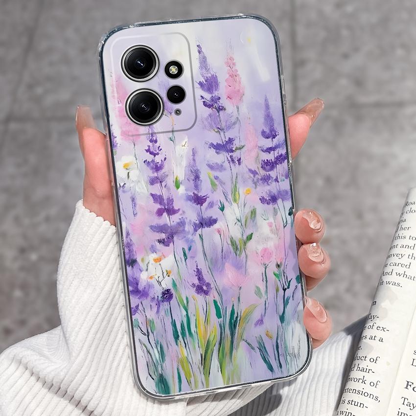 Luxury Transparent TPU Shockproof Phone Case For Redmi Note 12 11 11T Pro Plus 12S 11S 11SE 12Turbo Beautiful Girl Pattern Soft Casing For Redmi Cover