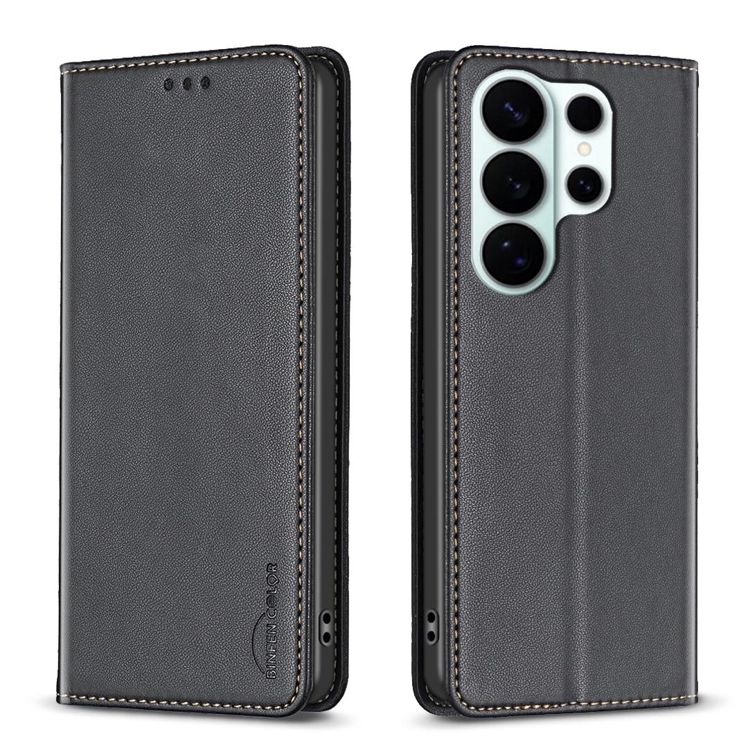 

Кожаный чехол-книжка с магнитной застежкой для Samsung Galaxy S26 Ultra S25 Plus S24 S23 S22 A07 A27 A37 A57 A17 A16 A36 A56 A26 Galaxy S22 Ultra 5G чёрный