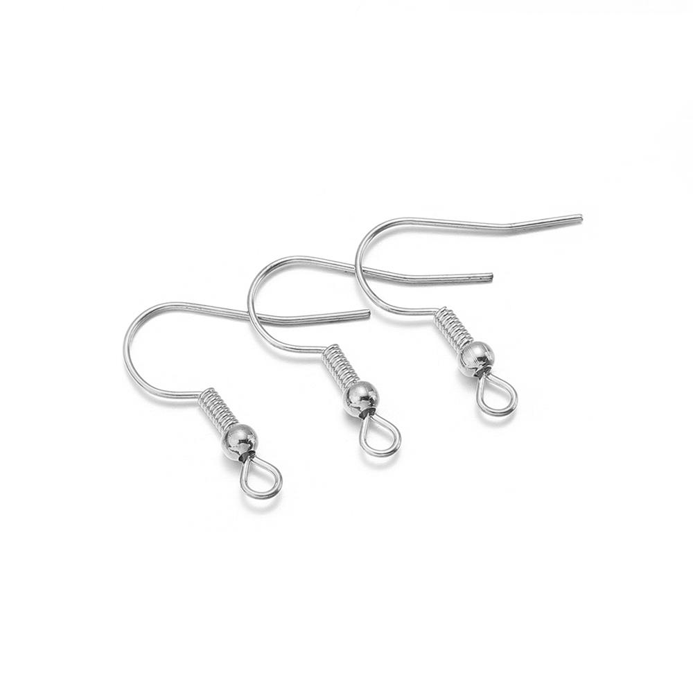 100-200pcs Iron Earring Hooks DIY Earring Findings Earrings Clasps Ear Hooks Earring Wires For Jewelry Making Supplies Wholesale