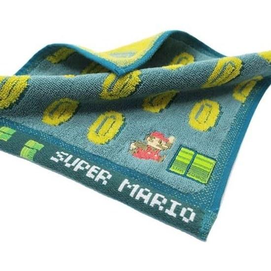 Marushin Hand Towel Mini Nintendo Mario Underground Stage Cotton Handkerchief Character Absorbent Gift Birthday