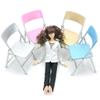 1/6 Scale Colorful Folding Plastic Chair for Doll or Soldier Models