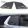 For BMW X3 G45 2026+ Aluminum Alloy Black Car Rear Triangular Glass Window Honeycomb Decorative Panel Sticker Accessories