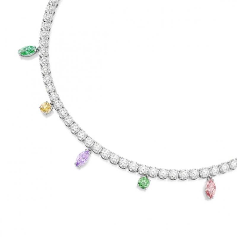 Swarovski [authentic Shopping Bag Included] Ariana Grande Tennis Necklace 573742