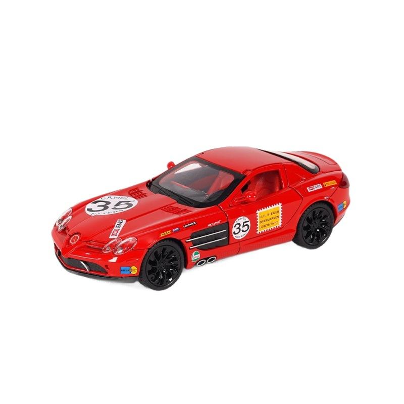 1/24 High Quality Alloy BENZ SLR Sports Car Model, Cool Sound and Light, Best Collectible for Car Lovers, Christmas Gifts