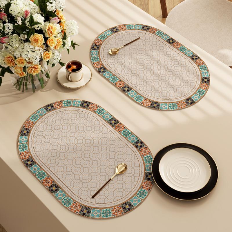 Neues modernes einfaches Tischset Hotel Restaurant Zuhause Westliches Tischset zum Essen, Professionelles Isolier-Tischset, Hochwertiges Tischset